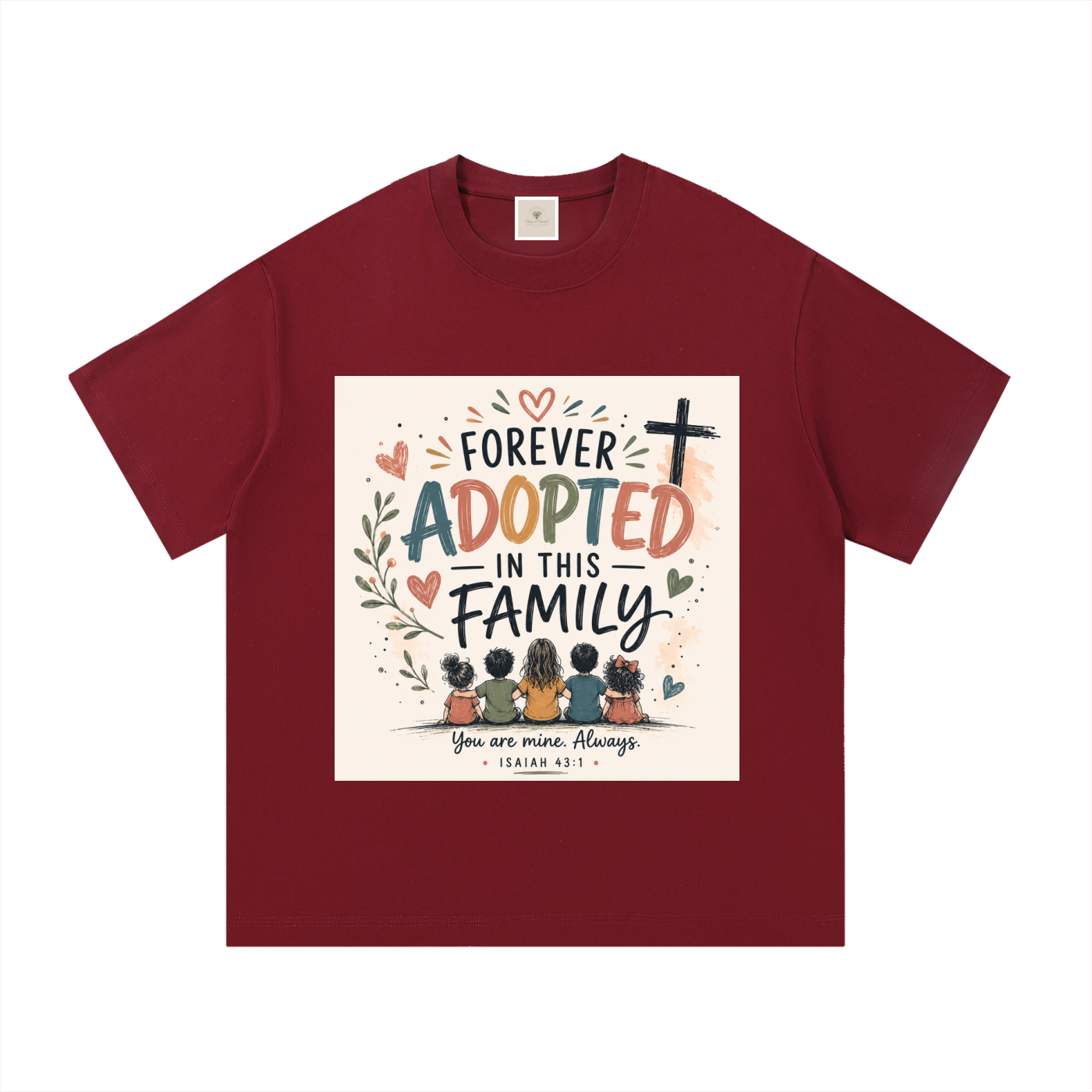 Forever Adopted in this family T shirt
