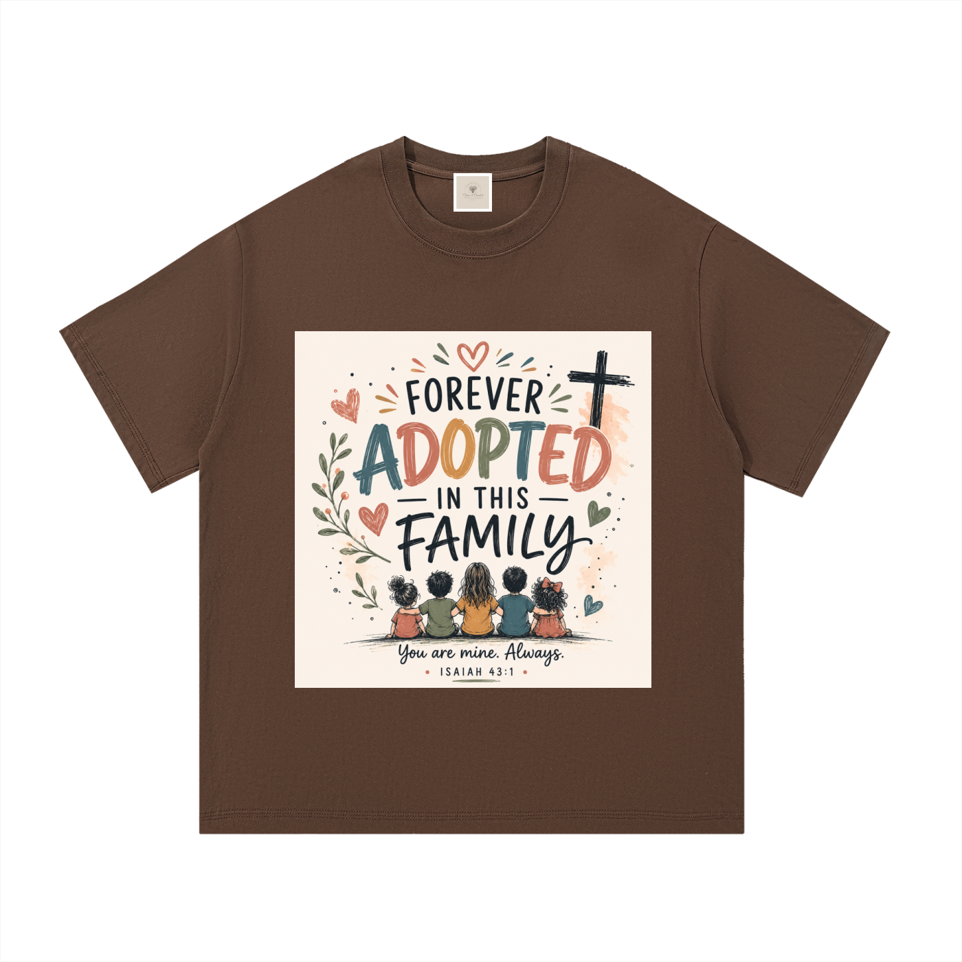 Forever Adopted in this family T shirt